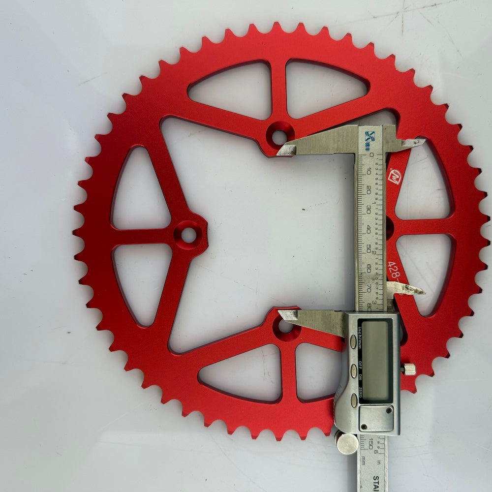 Premium 53T Aluminum Alloy Rear Sprocket for E-Bikes & Motorcycles (428 Chain)