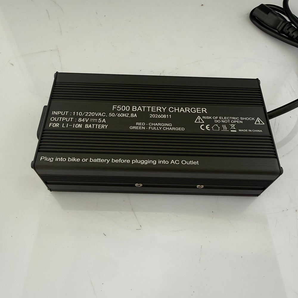84V 5A Fast Charger for Li-ion E-Bike Batteries (110-220V Input)
