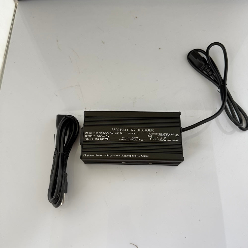 84V 5A Fast Charger for Li-ion E-Bike Batteries (110-220V Input)