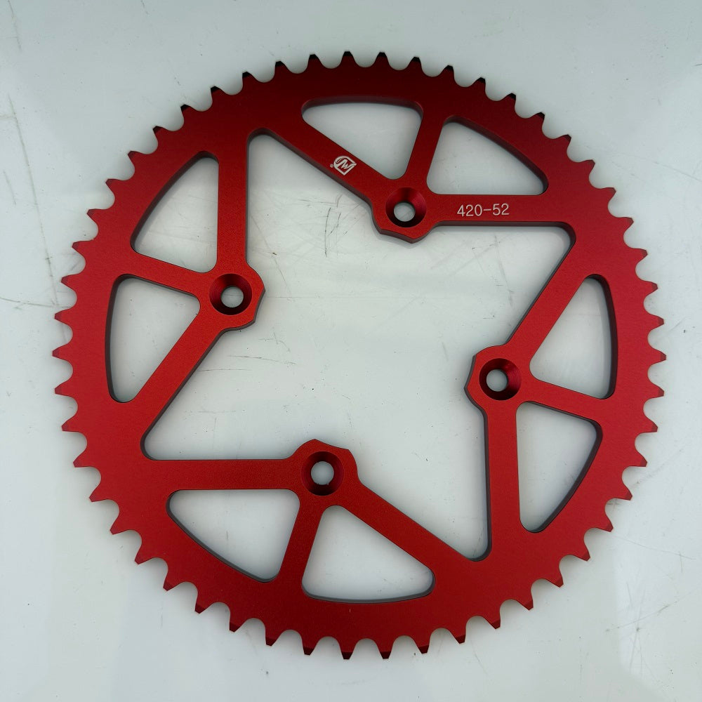52T Aluminum Alloy Rear Sprocket (420 Chain)