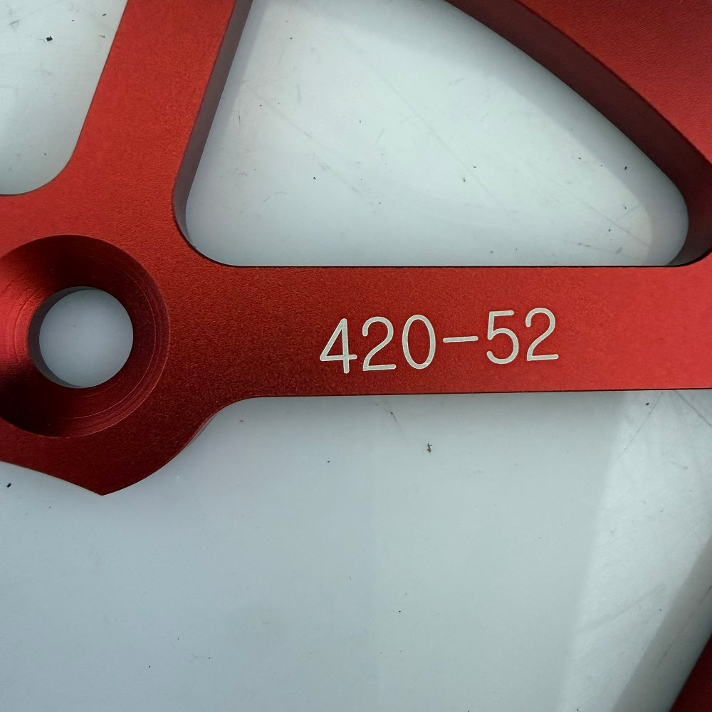 52T Aluminum Alloy Rear Sprocket (420 Chain)