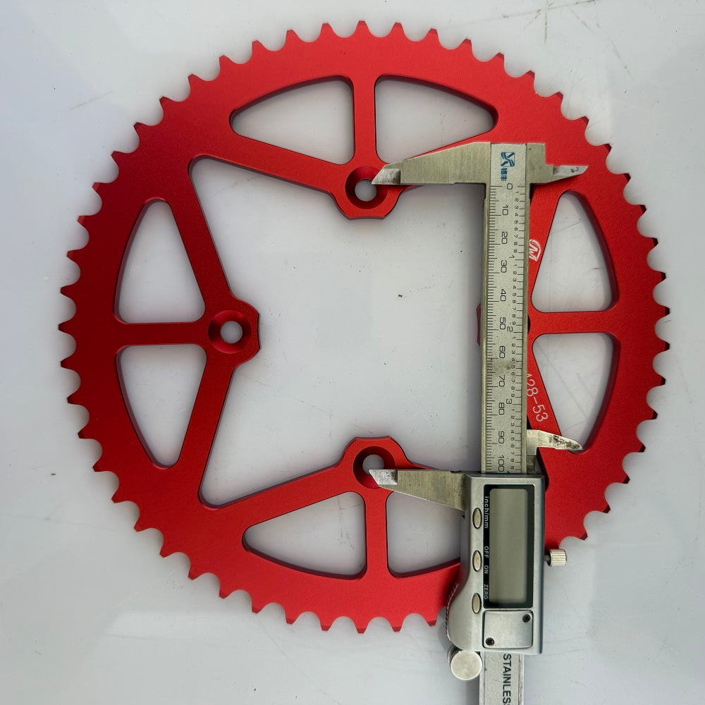 Premium 53T Aluminum Alloy Rear Sprocket for E-Bikes & Motorcycles (428 Chain)