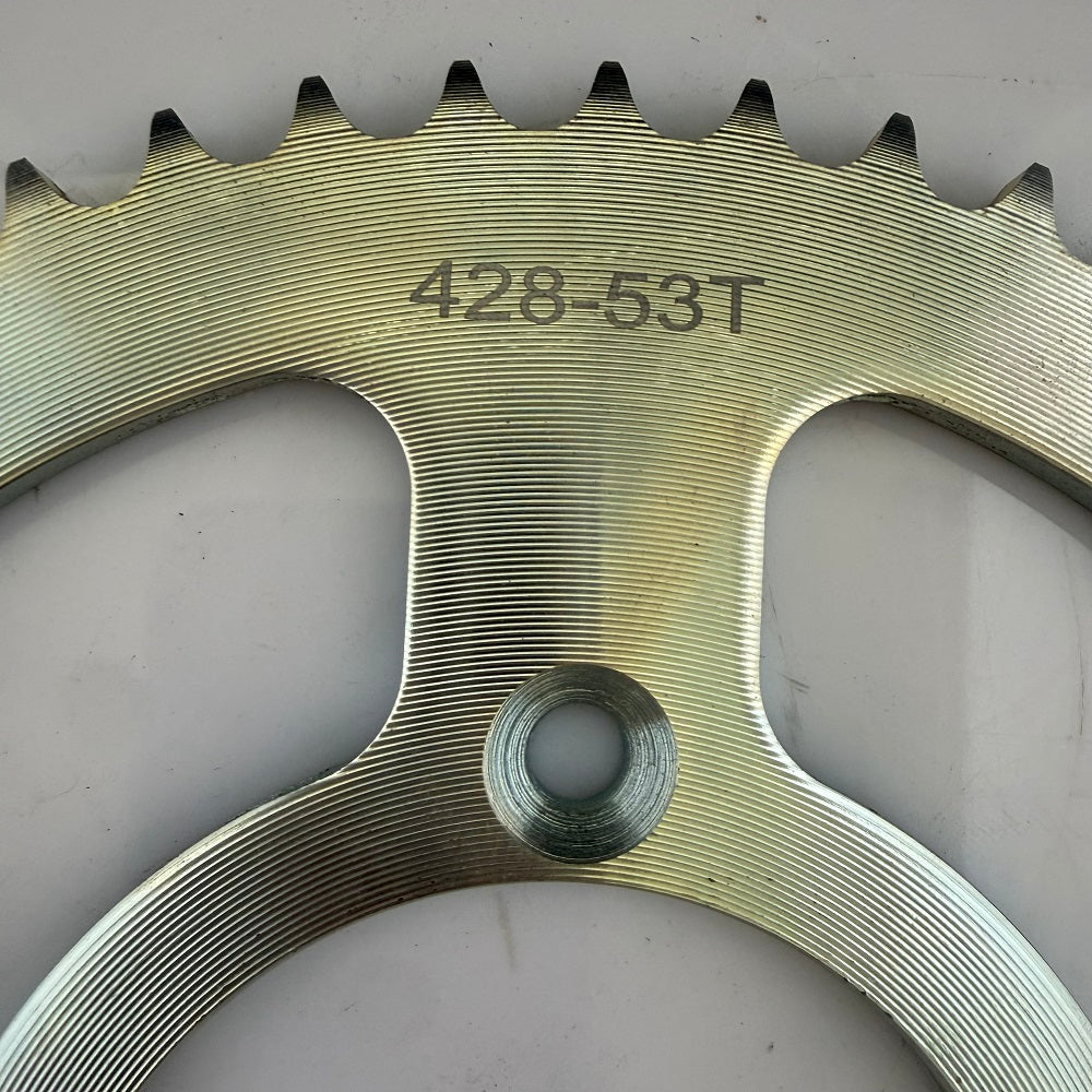 428 Chain 53T CNC Steel Rear Sprocket for Motorcycle | Motortt
