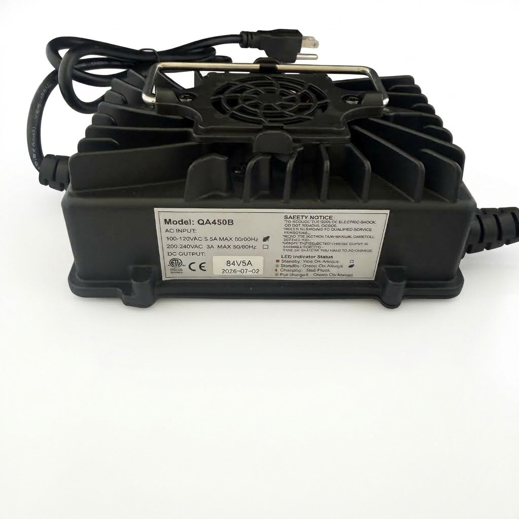 QA450B 84V 5A Fast Lithium Battery Charger (110V US Plug)