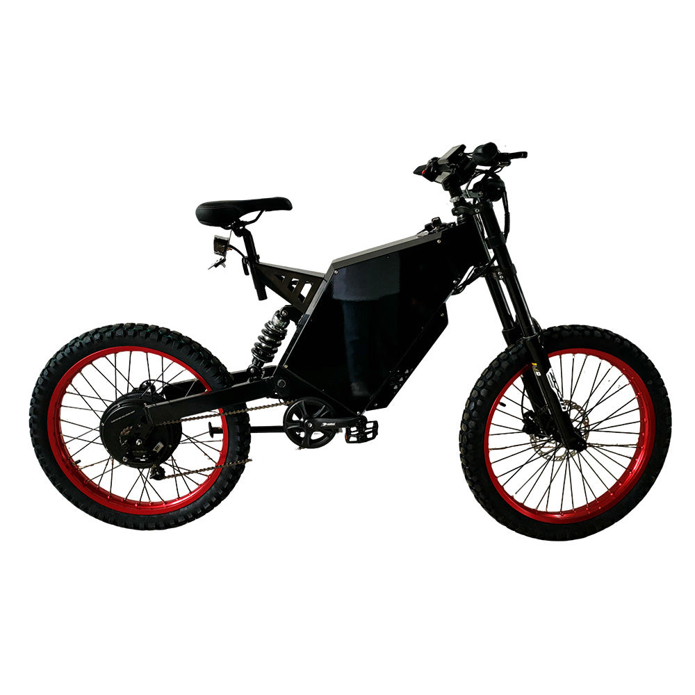 SS30 72V 5000W 40AH Electric Stealth Bomber Bike | 50 mph Pedal Assist Ebike