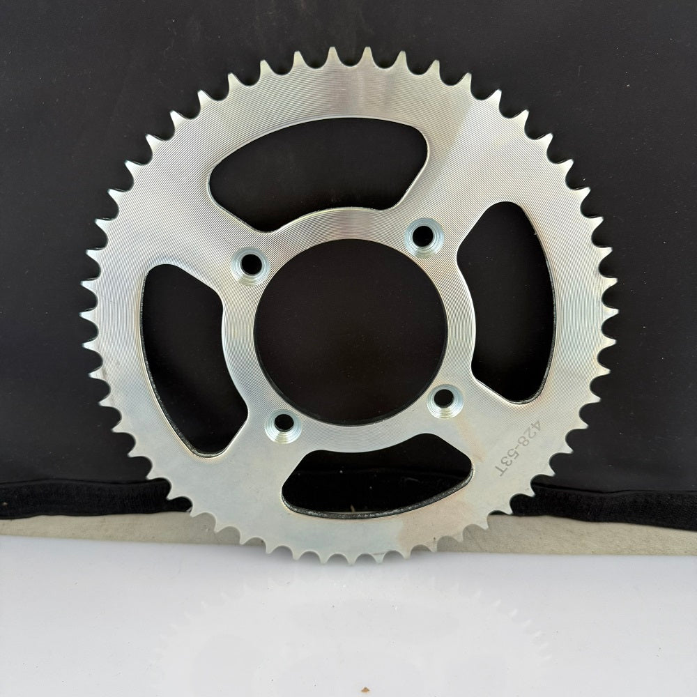 428 Chain 53T CNC Steel Rear Sprocket for Motorcycle | Motortt