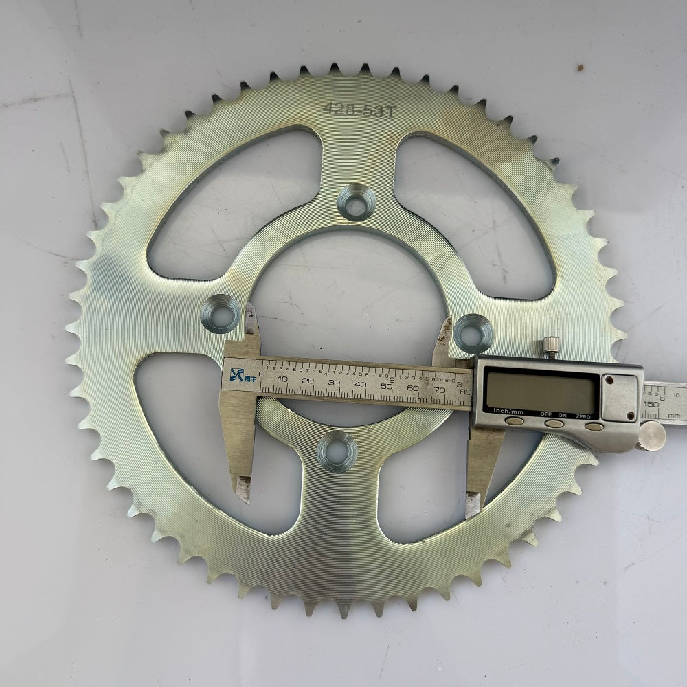 428 Chain 53T CNC Steel Rear Sprocket for Motorcycle | Motortt