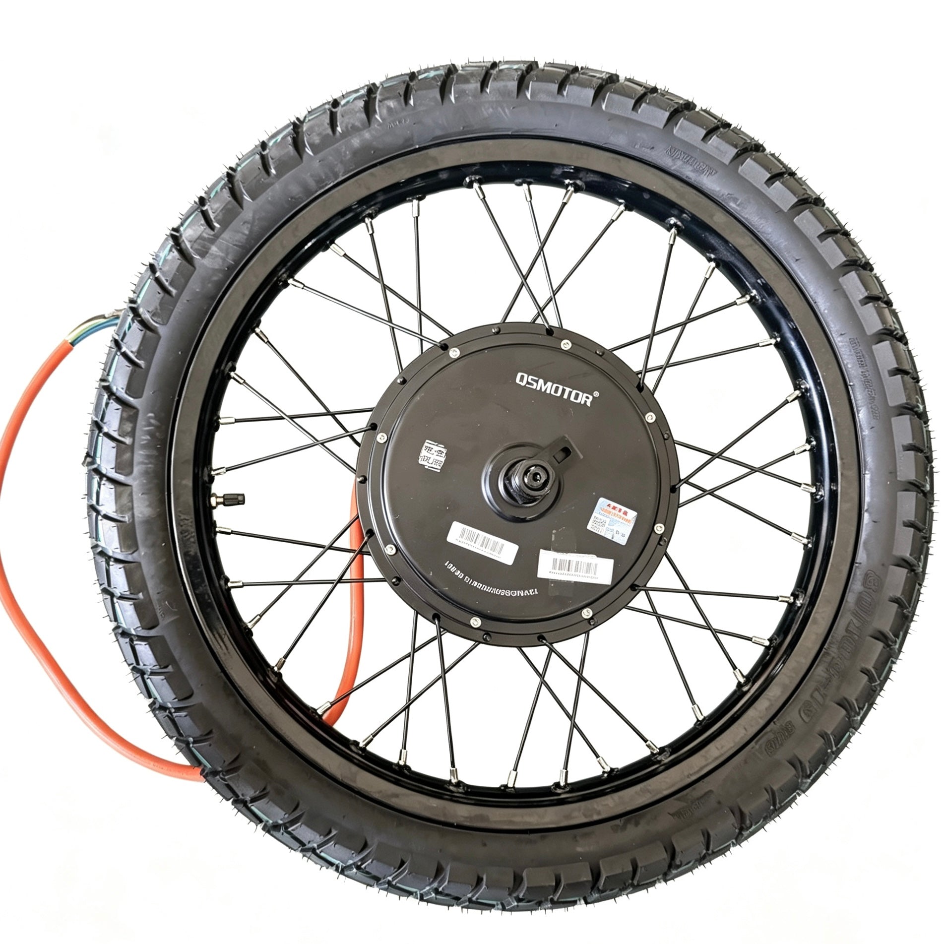 72V 5000 Watt Hub Motor Assembled With 19 Inch Motorcycle Wheel