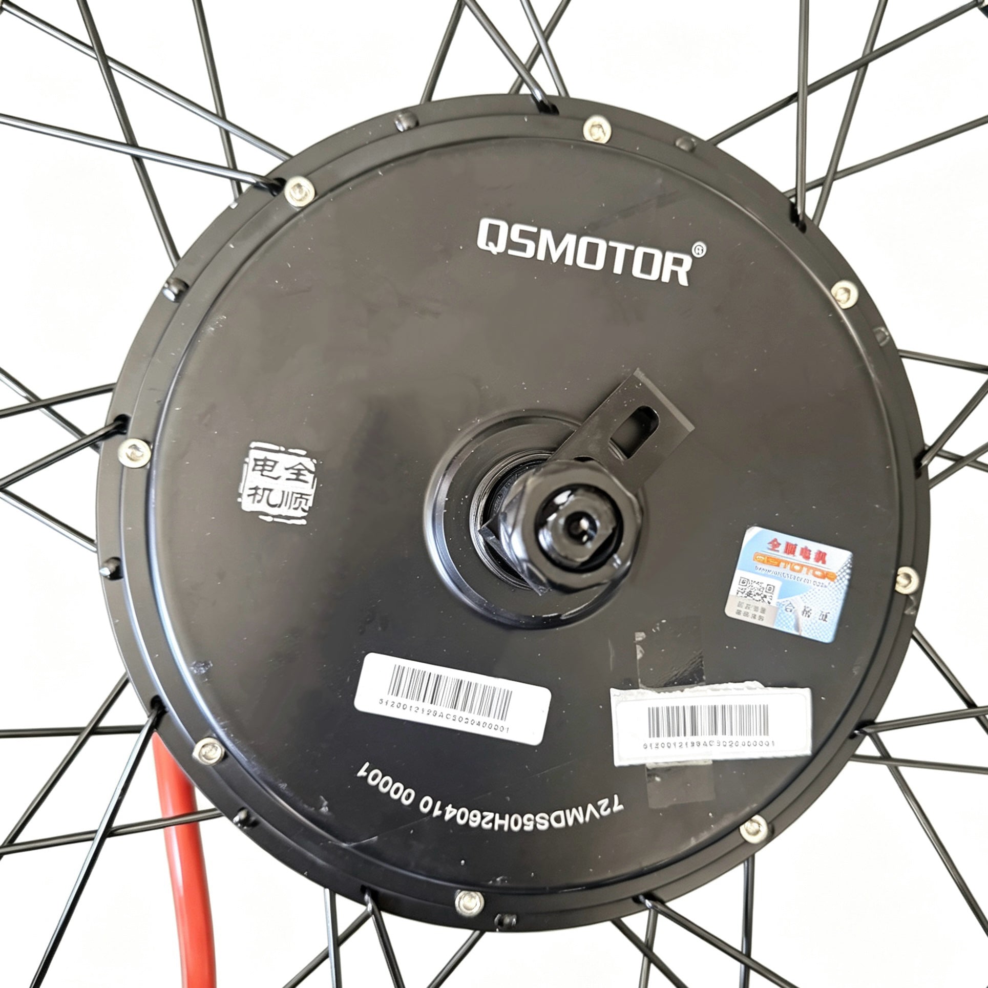 72V 5000 Watt Hub Motor Assembled With 19 Inch Motorcycle Wheel