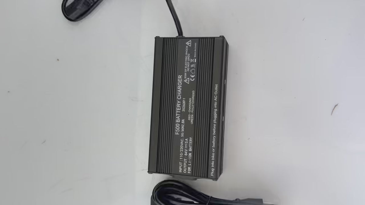 84V 5A Fast Charger for Li-ion E-Bike Batteries (110-220V Input)